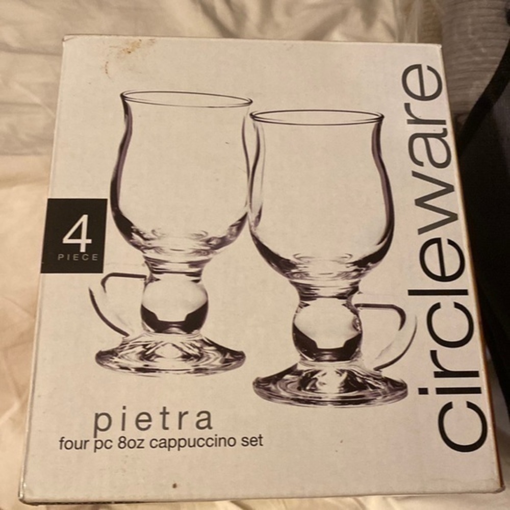 Circleware Pietra 4 piece cappuccino set